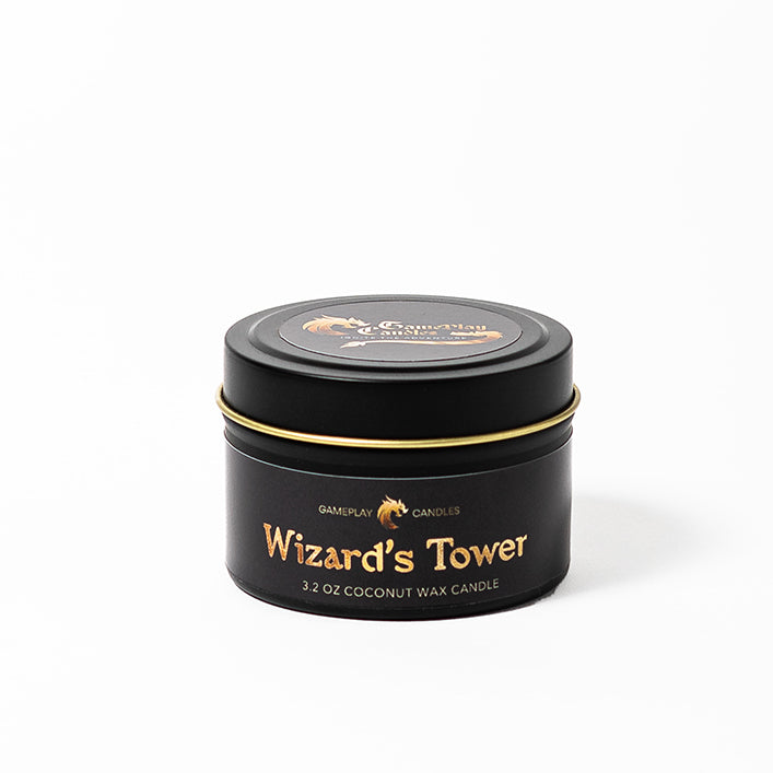 DnD Candles Wizard's Tower Tin with Lid On