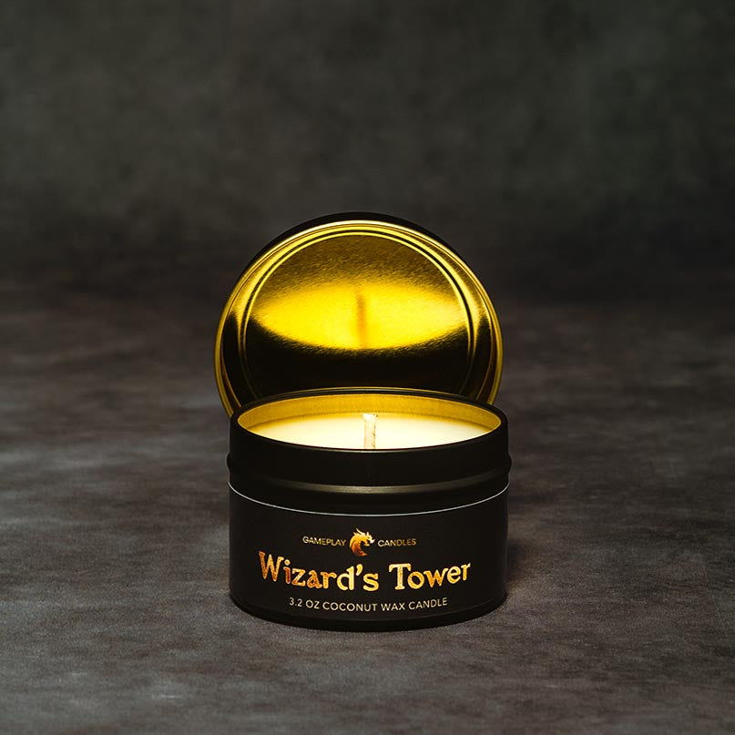 DnD Candles Wizard's Tower Tin with Lid