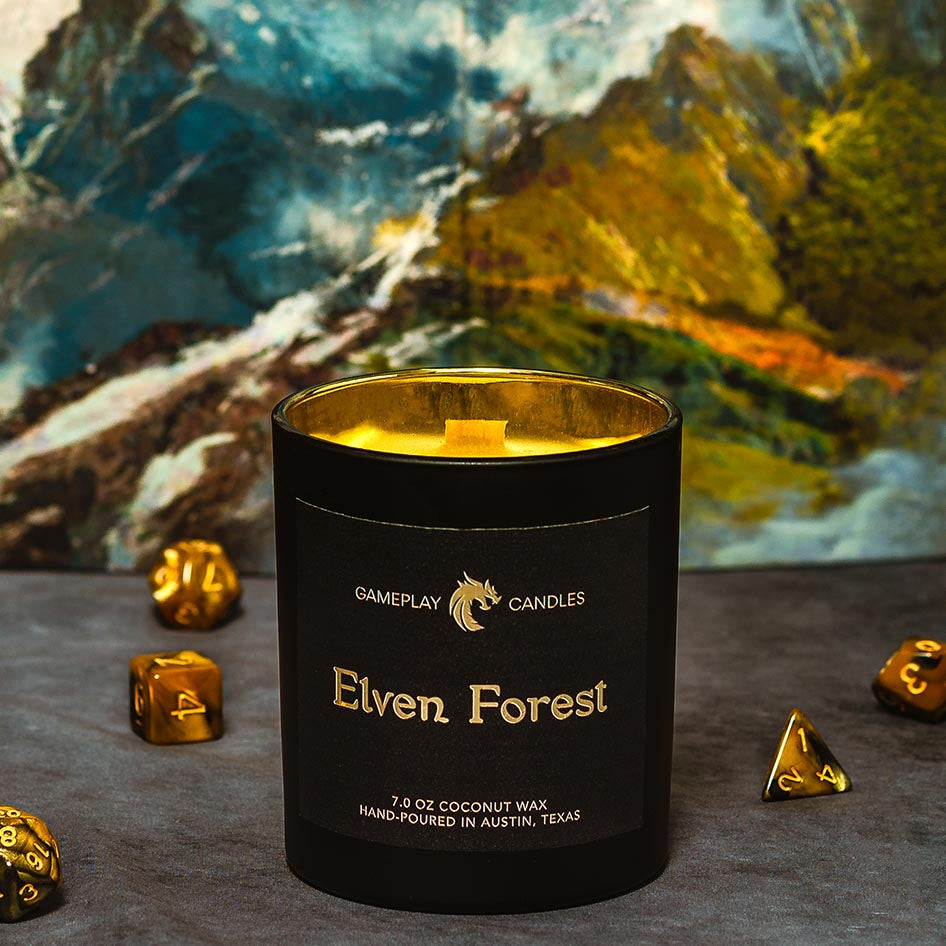 DnD Candle Elven Forest Jar